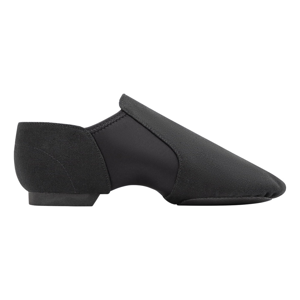 Linodes Unisex 09 Canvas Upper Slip-on Jazz Shoe for Women and Men's Dance Shoes-Black 11M