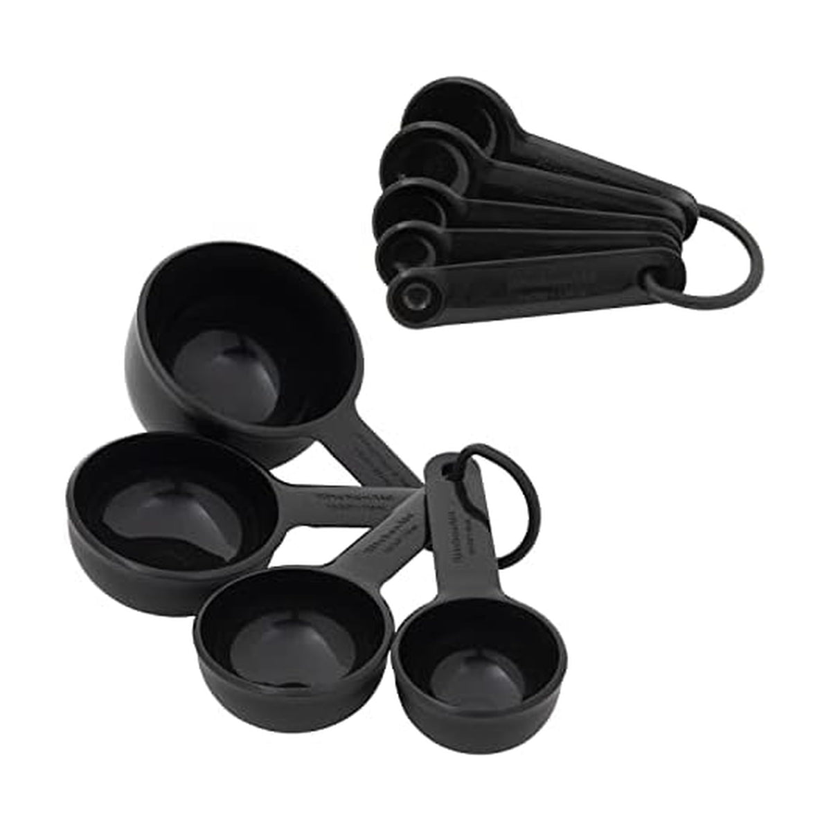 KitchenAid Universal Easy To Read Measuring Cup and Spoon Set with Soft Grip Handle for Maximum Control, Hang Hole and Nesting For Easy Storage, Dishwasher Safe, 9 Piece, Pistachio