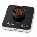 KitchenTour CaféMetric Coffee Scale with Timer 0.1g/2000g - Precision Small Scale for Espresso & Pour Over - Mini Scale with LED Display AAA Battery Black