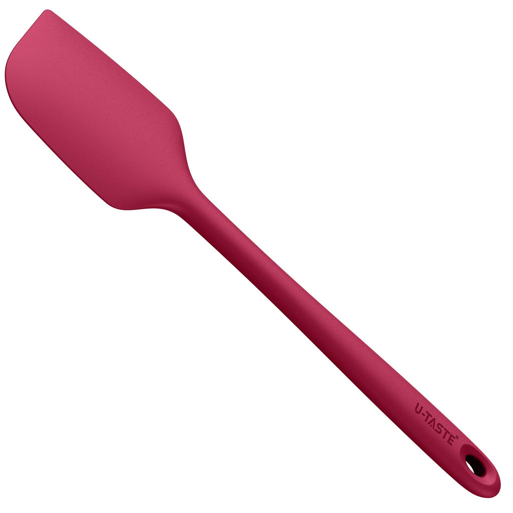 U-Taste Silicone Spoon Spatula, 480°F High Temp Spoonula, 11.38", Black