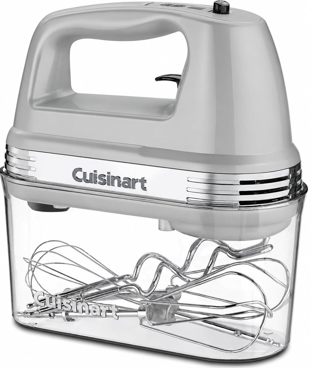 Cuisinart Power Advantage Plus 9-Speed Hand Mixer, 220W-Motor Hand Blender Electric Mixer with 9 Speed Settings, XL Dishwasher-Safe Beaters, 3 Low Mixing Speeds, Storage Case, Cream