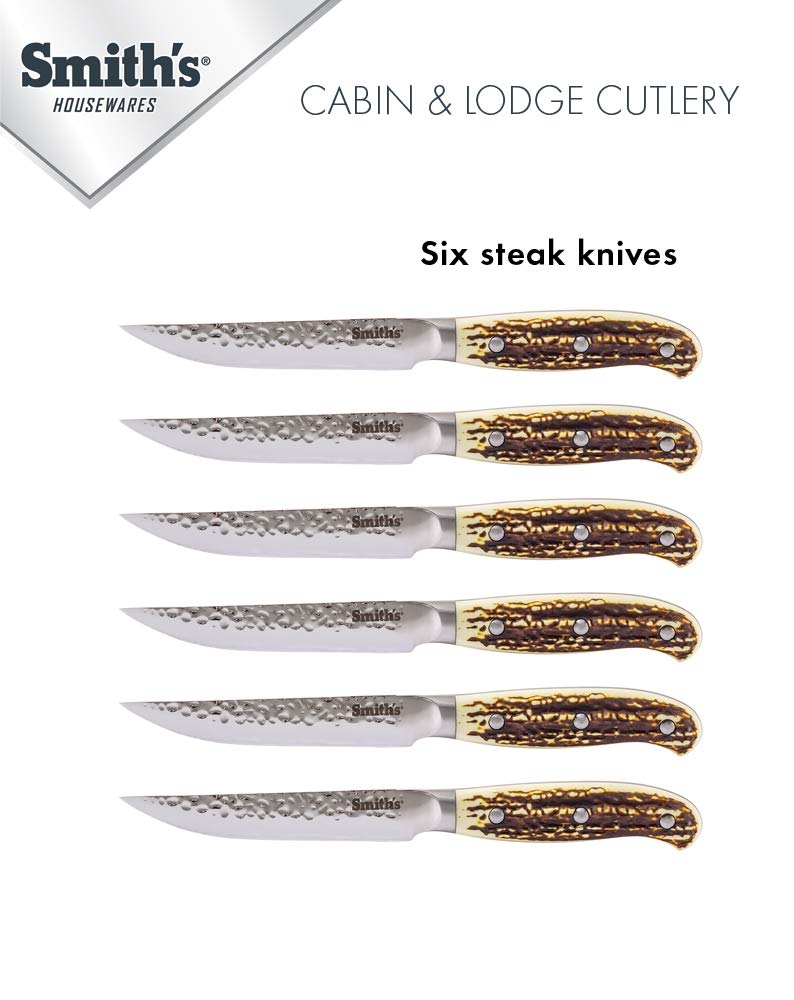 Smith's 51032 Cabin & Lodge Cutlery Block Set (14-Piece), One Size, Gray