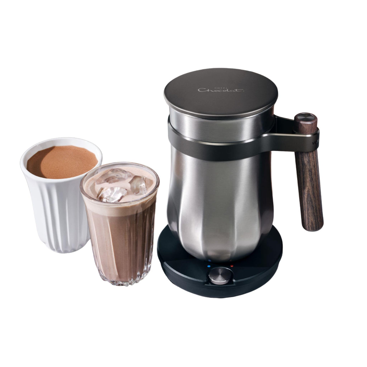 Hotel Chocolat Velvetiser Iced & Hot Chocolate Maker | Pewter Edition |