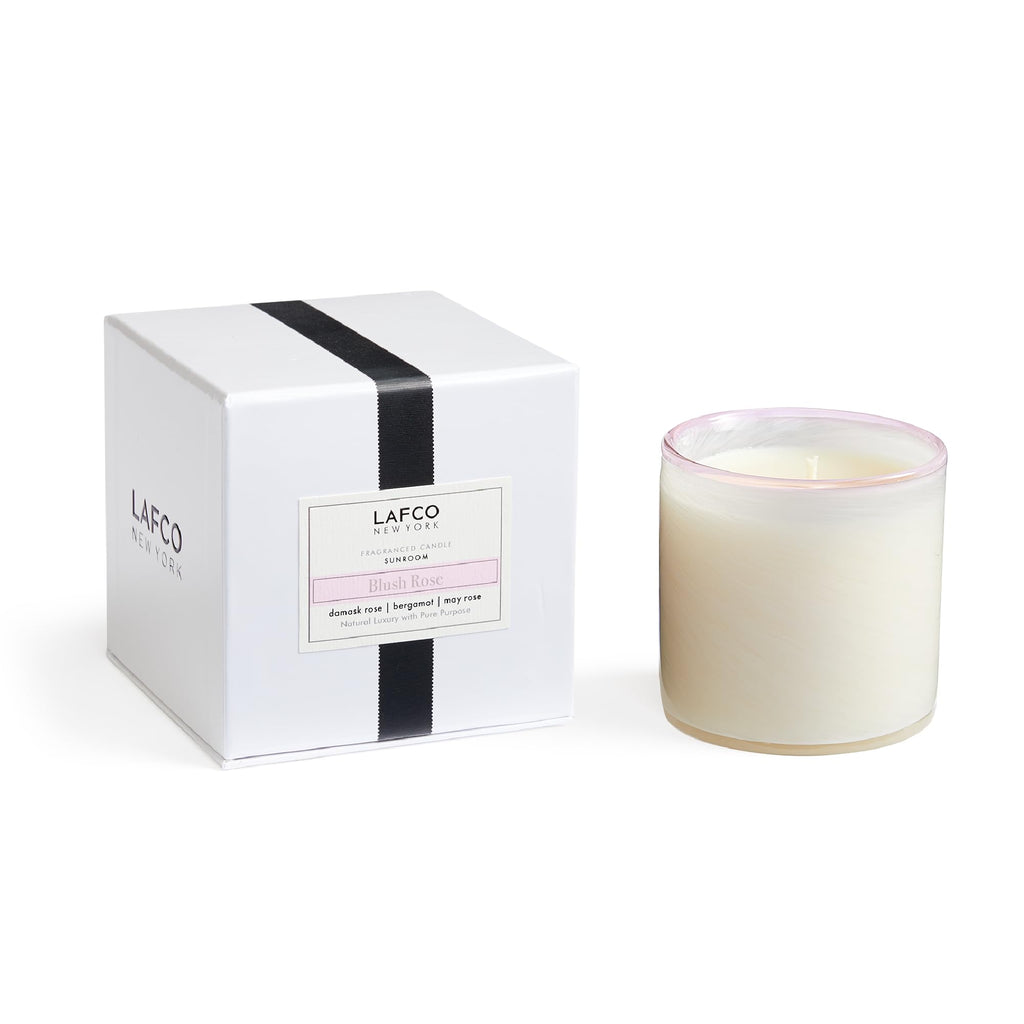 LAFCO New York Classic Candle, Chamomile Lavender - 6.5 oz - 50-Hour Burn Time - Reusable, Hand Blown Glass Vessel - Made in the USA