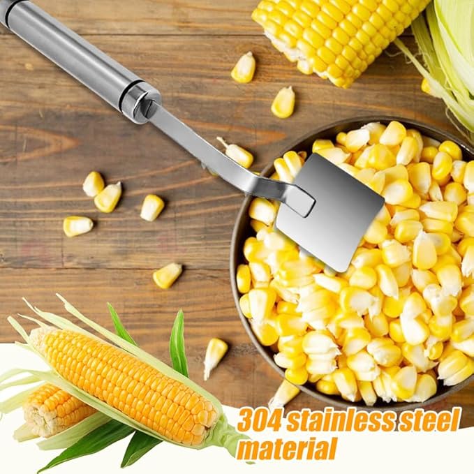 Upgraded Corn Peeler, 2026 New Stainless Steel Corn Cob Stripper Tool Corn Thresher from the Cob, Kitchen Gadget