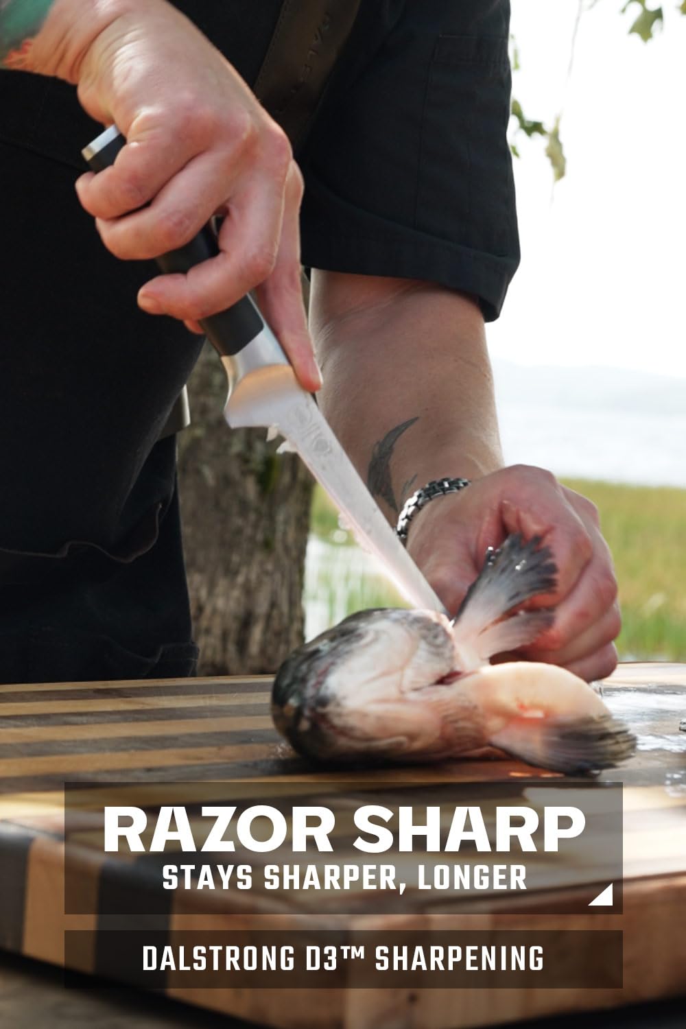 Dalstrong 7" Fillet Knife — Forged German HC Steel, 58+ HRC, Flexible Blade — For Filleting Fish, Boning Chicken & Silverskin Trimming — POM Handle, Full Tang, Sheath, Vanquish, customer support