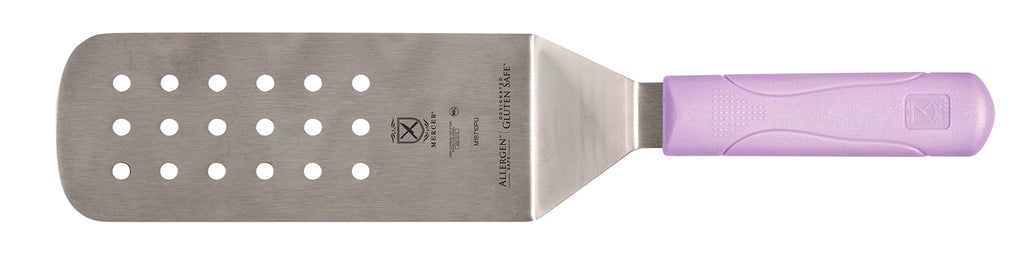 Mercer Culinary Millennia Mini Turner/Spatula, 2.5 Inch x 2.5 Inch Blade, Black Handle