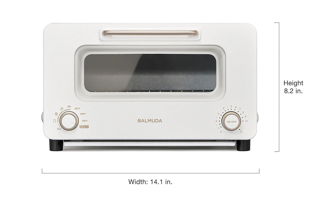 BALMUDA The Toaster Pro | Steam Oven Toaster | Compact Size 14.1″W × 12.6″D × 8.2″H | 6 Modes: Shokupan, Golden Toast, Pizza, Croissant, Oven, Salamander Grill | (Baking Tray Sold Separately) | Black