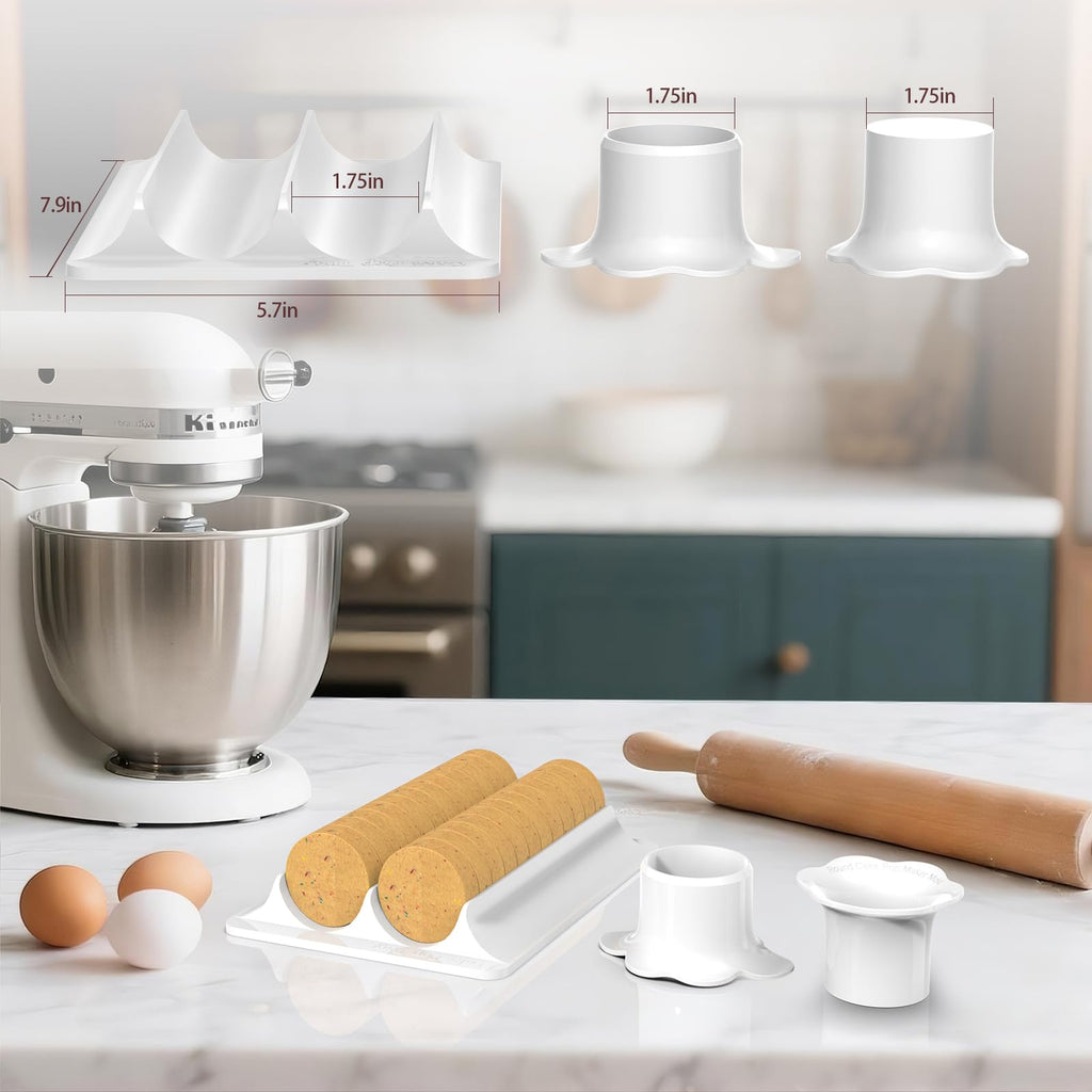 Cake Pop Molds Set, Circle Cake Pop Cutter and Pusher with Tray