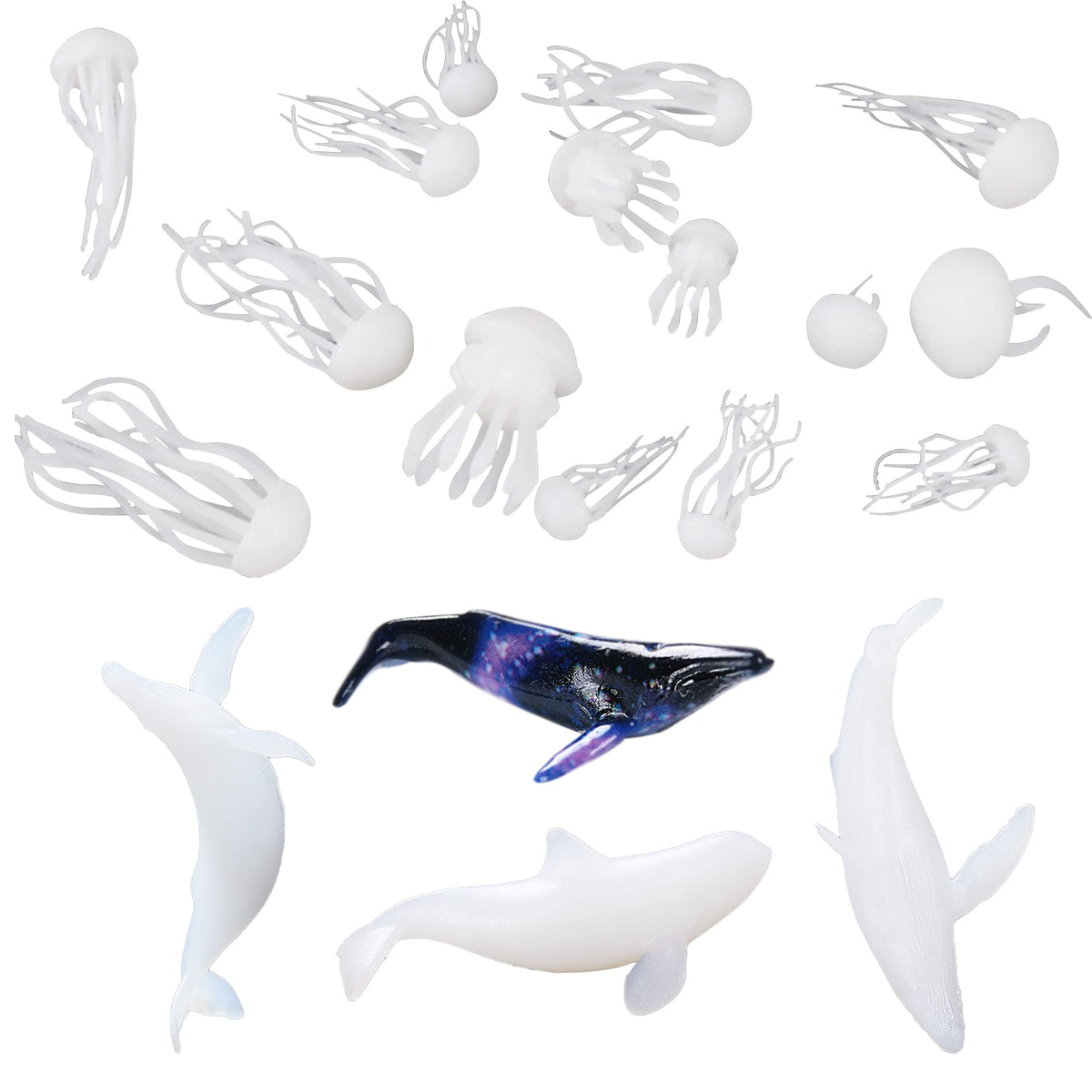 Woohome 12 PCS Mini Elk & Mushroom Resin Casting Moulds, 3D Art Craft Supplies Epoxy Moulds for Jewelry Making