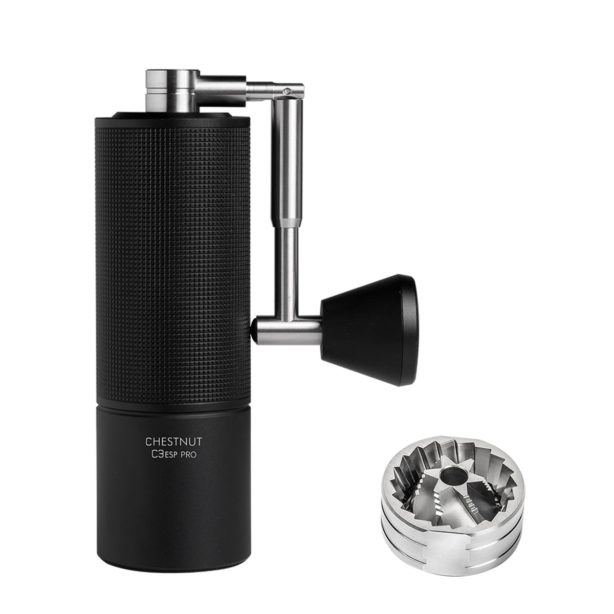 TIMEMORE Chestnut C2S Manual Coffee Grinder Capacity 25g with CNC Stainless Steel Conical Burr, Internal Adjustable Setting, Double Bearing Positioning, French Press Coffee for Hand Grinder