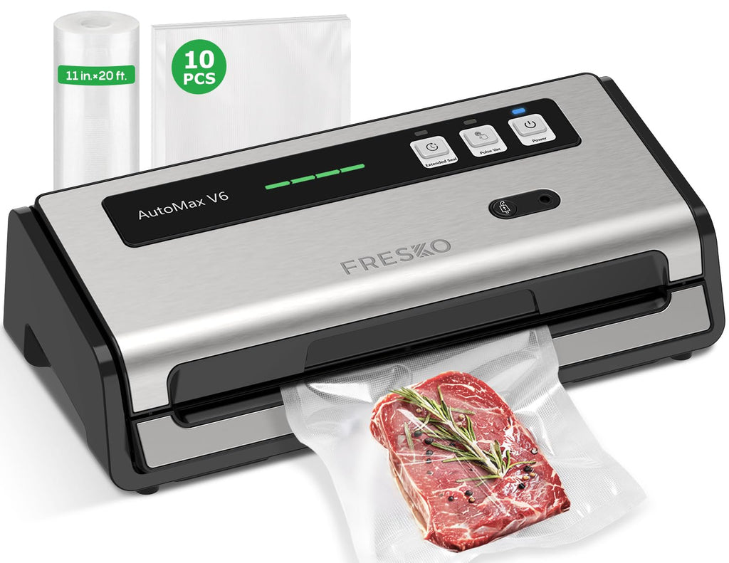 FRESKO Vacuum Sealer Machine with Automatic Bag Detection, Compact Design