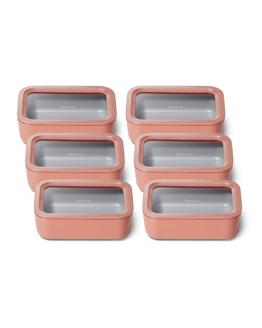 Caraway 6-Piece Glass Food Storage Container Set