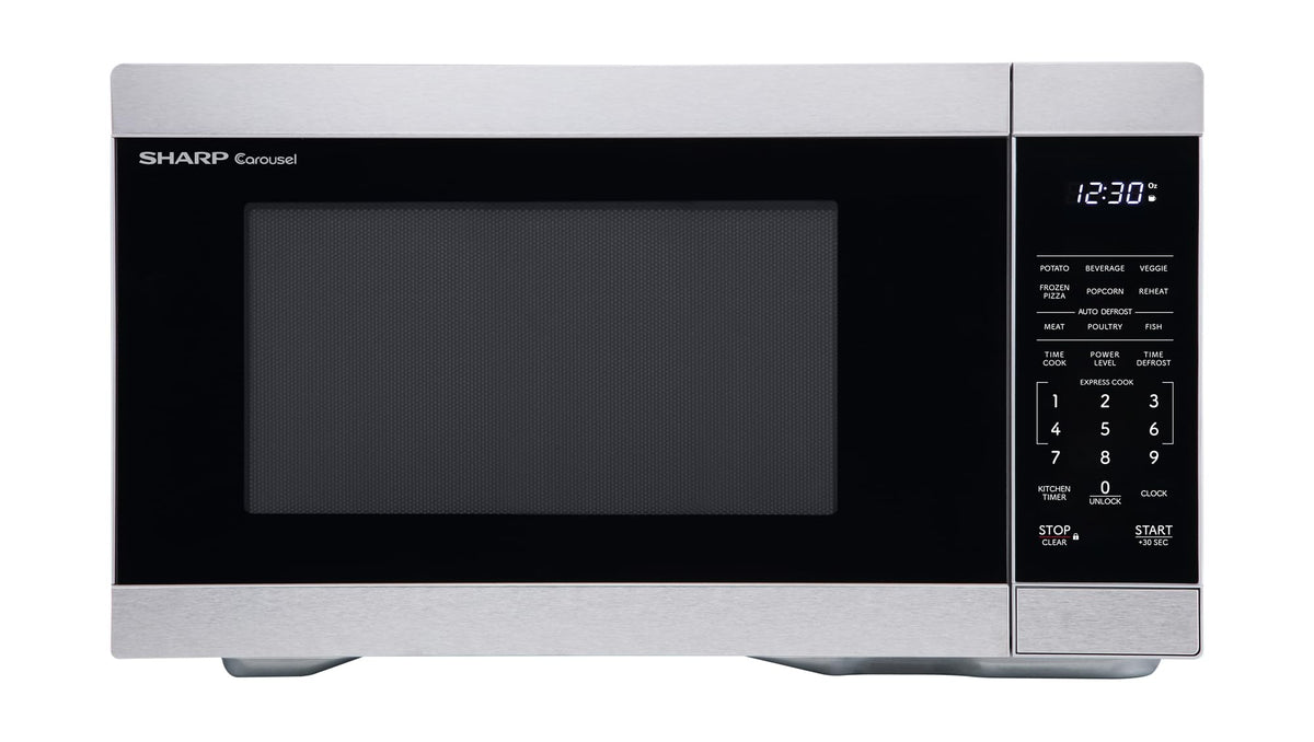 Sharp SMC1161KB 1.1 cu. ft. 1000W Black Countertop Microwave Oven