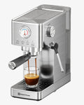 Maestri House Slim Espresso Machine with Milk Frother, 20 Bar Italian Pump