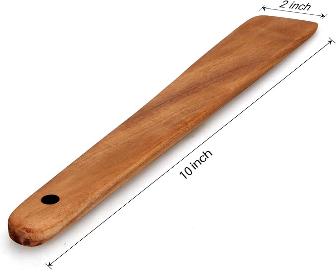 Wooden Spatula for Kitchen Utensil Spurtle Kitchen Tool Teak Wood Spatula