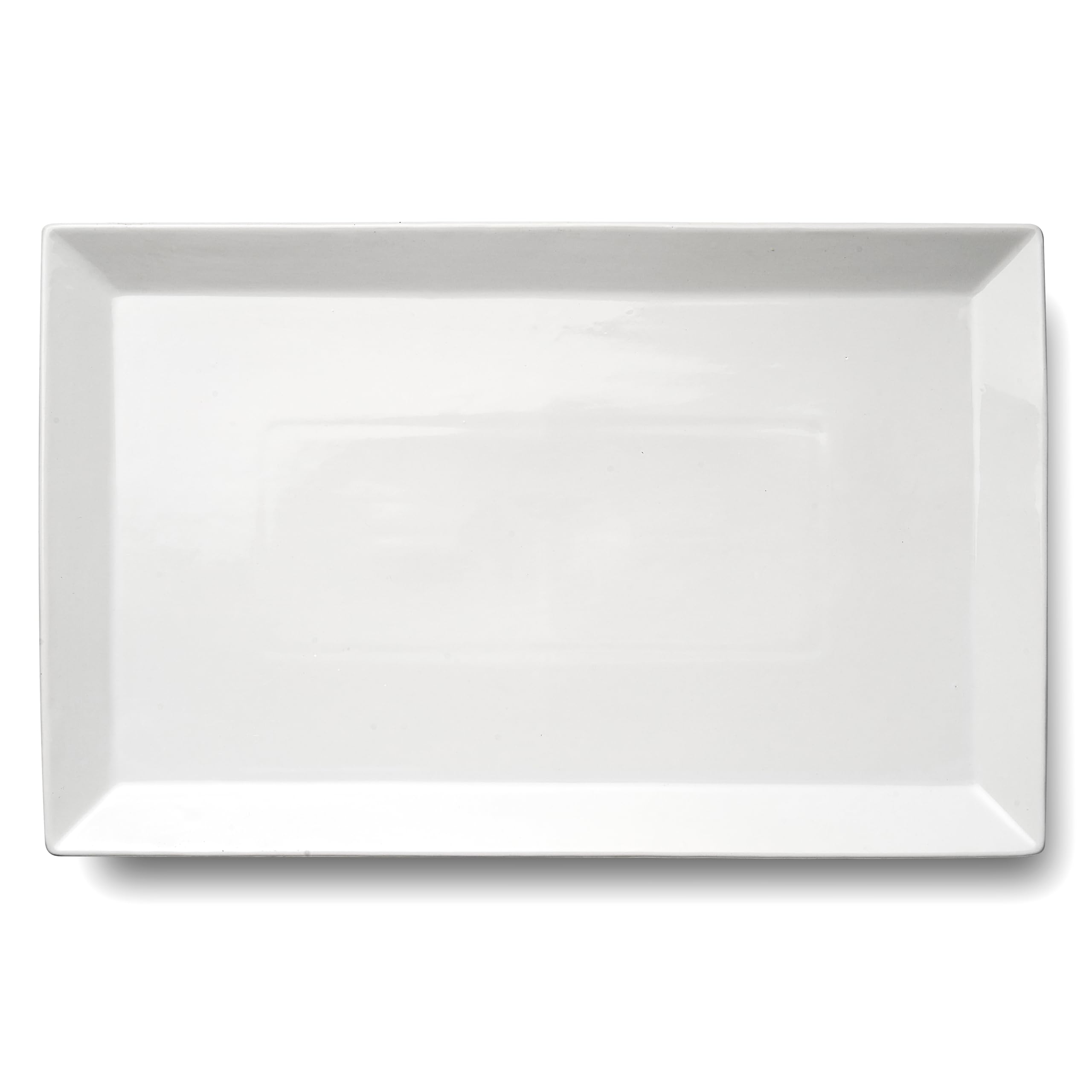 MIECOO Large Serving Platter, 18.5" x 11.5" White Porcelain Serving Tray