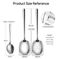 SOLEADER 12" Large Serving Spoons for Buffet, 2-Piece Stainless Steel Set