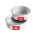 Fat Daddio's Anodized Aluminum Round Cake Pans, 2 Piece Set, 5 x 2 Inch