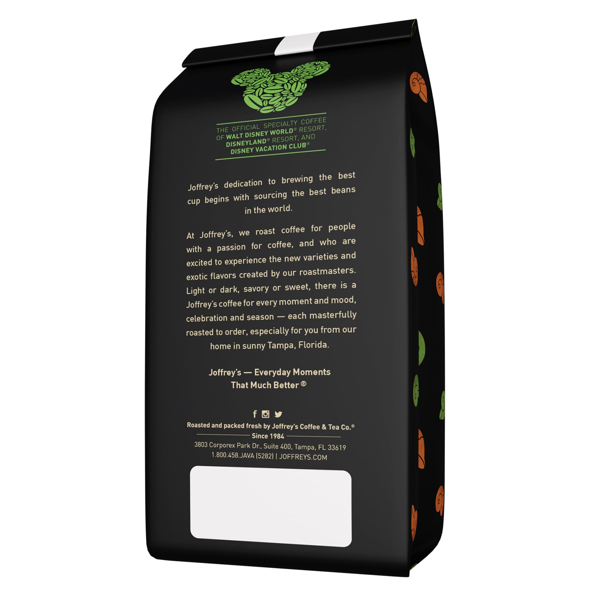 Joffrey's Sea Witch Brew - Disney Flavored Coffee, Notes of Caramelized Sugar, Dark Chocolate, Vanilla, Medium Roast, Brew or French Press (Ground, 11oz)