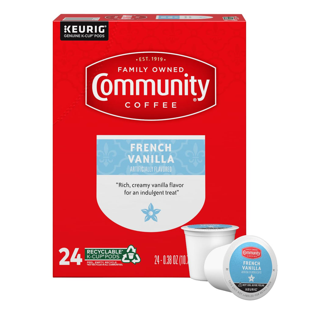 Community Coffee Grandma's Sugar Cookie Keurig K-Cup Pods, Limited Edition Holiday Flavor, Natural Ingredients, 10 Count (Pack of 1)