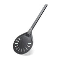 YACEYACE Pizza Turner, 8-inch Black Metal Pizza Turning Peel, Aluminum Turning Peel