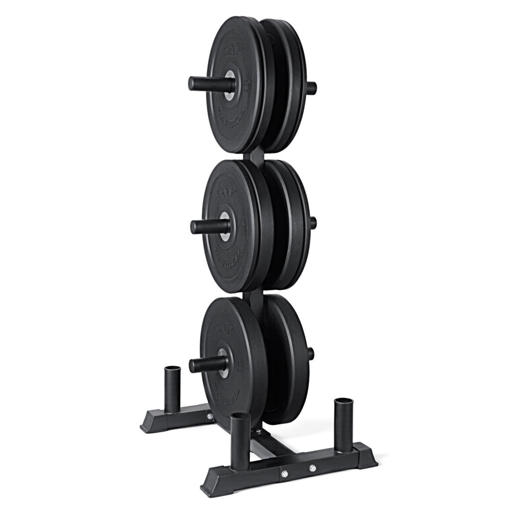 CAP 260lb Competition Olympic Bumper Plate Weight Set