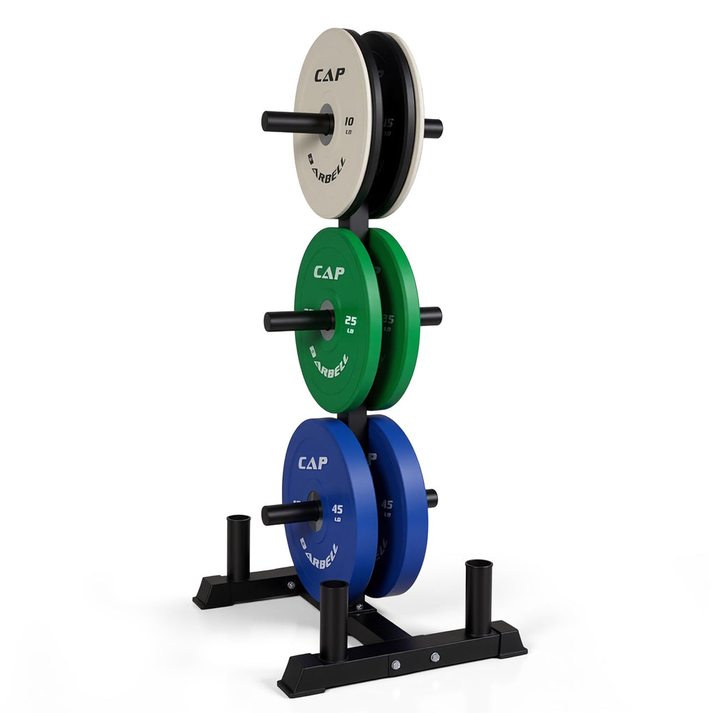 CAP 260lb Competition Olympic Bumper Plate Weight Set