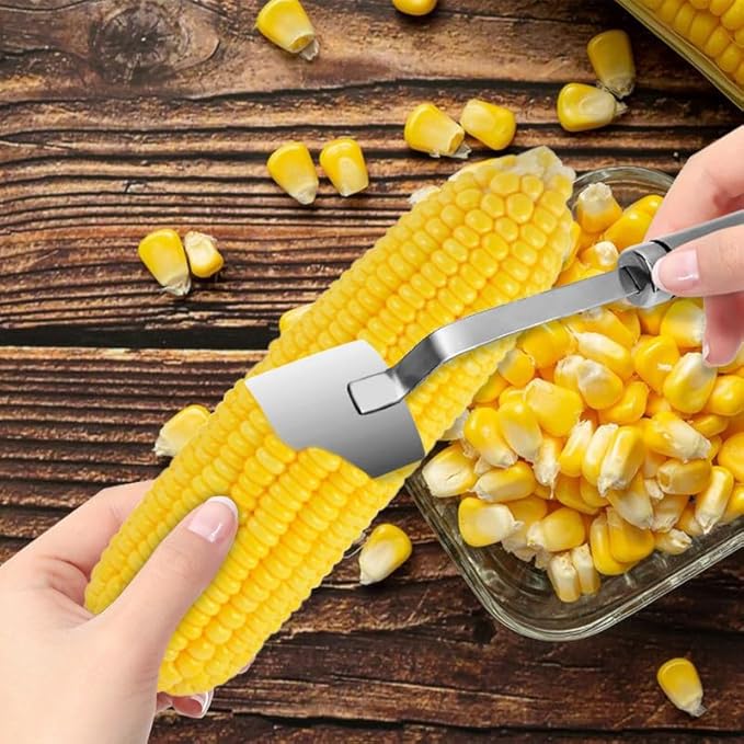 Upgraded Corn Peeler, 2026 New Stainless Steel Corn Cob Stripper Tool Corn Thresher from the Cob, Kitchen Gadget