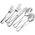 45 Piece Silverware Set for 8 with Serving Utensils, 18/10 Stainless Steel