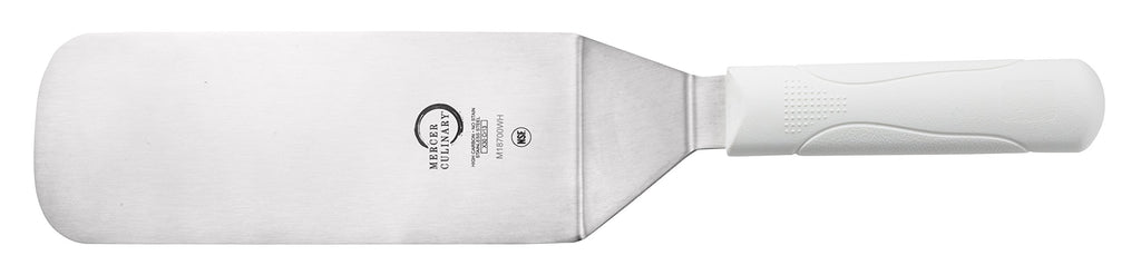 Mercer Culinary Millennia Mini Turner/Spatula, 2.5 Inch x 2.5 Inch Blade, Black Handle