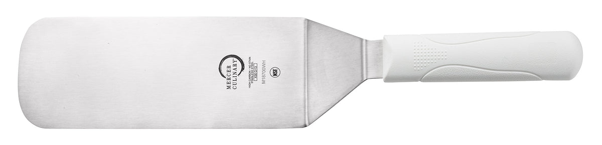 Mercer Culinary Millennia Mini Turner/Spatula, 2.5 Inch x 2.5 Inch Blade, Black Handle