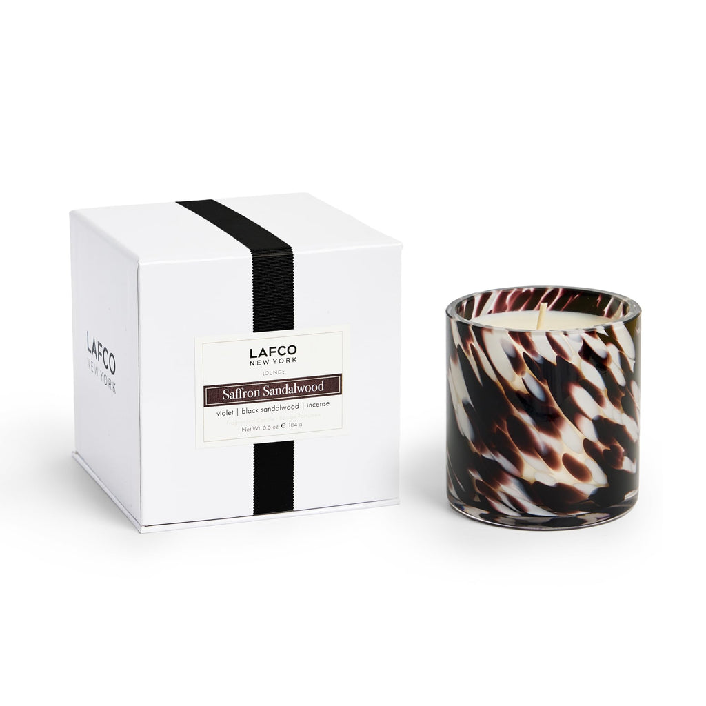 LAFCO New York Classic Candle, Chamomile Lavender - 6.5 oz - 50-Hour Burn Time - Reusable, Hand Blown Glass Vessel - Made in the USA
