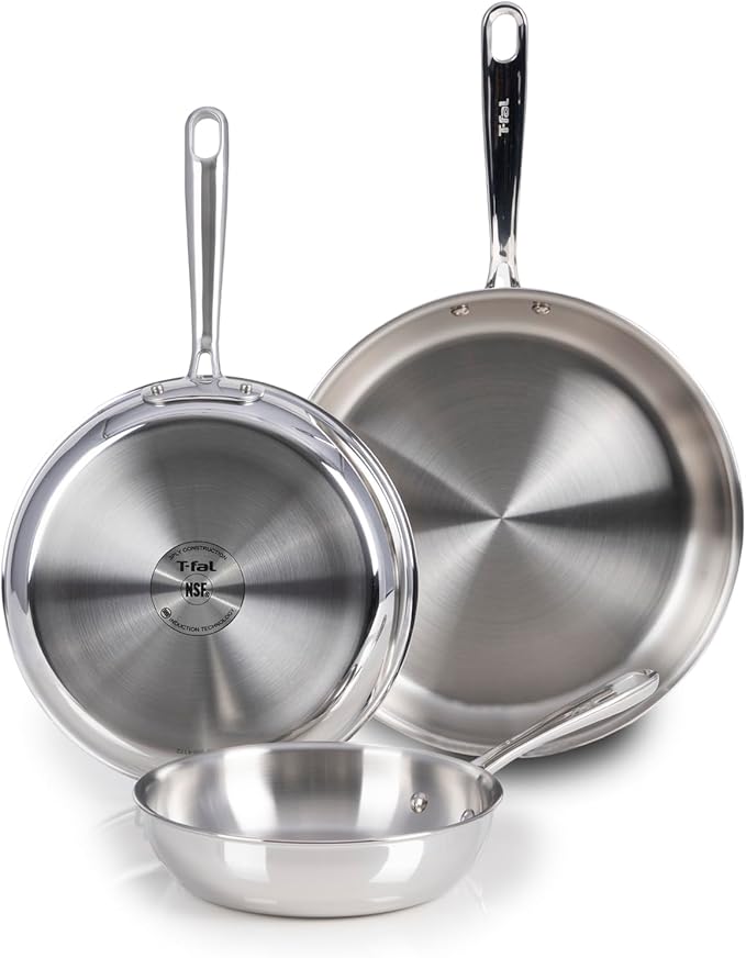 T-fal Pro Tri-Ply Stainless Steel 10-Piece Induction Cookware Set