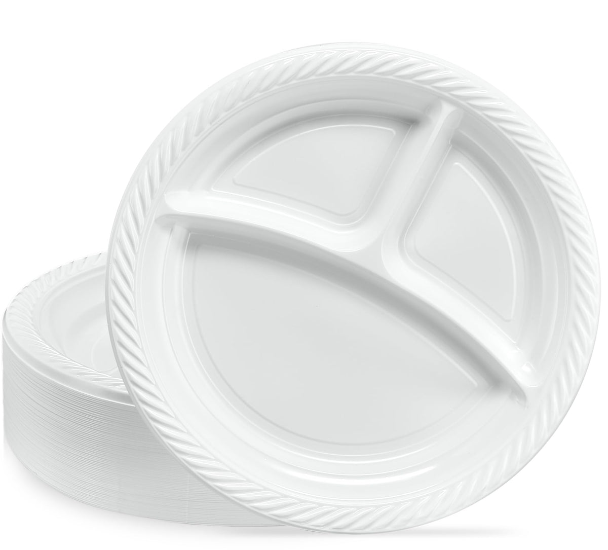 PLASTICPRO Round Plastic 12 ounce Bowls Microwaveable 200 Count