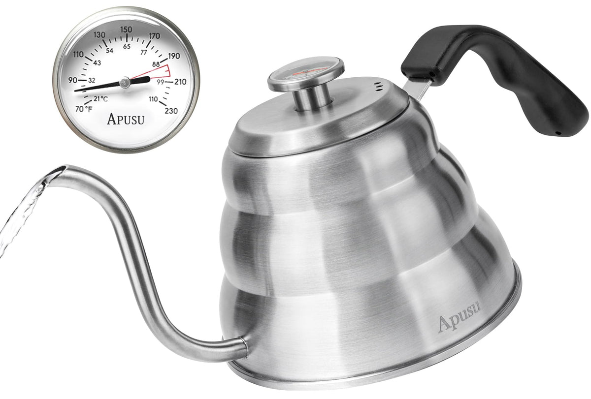 Pour Over Coffee Kettle,Gooseneck Camping Coffee Maker Pot,Small,304,12oz