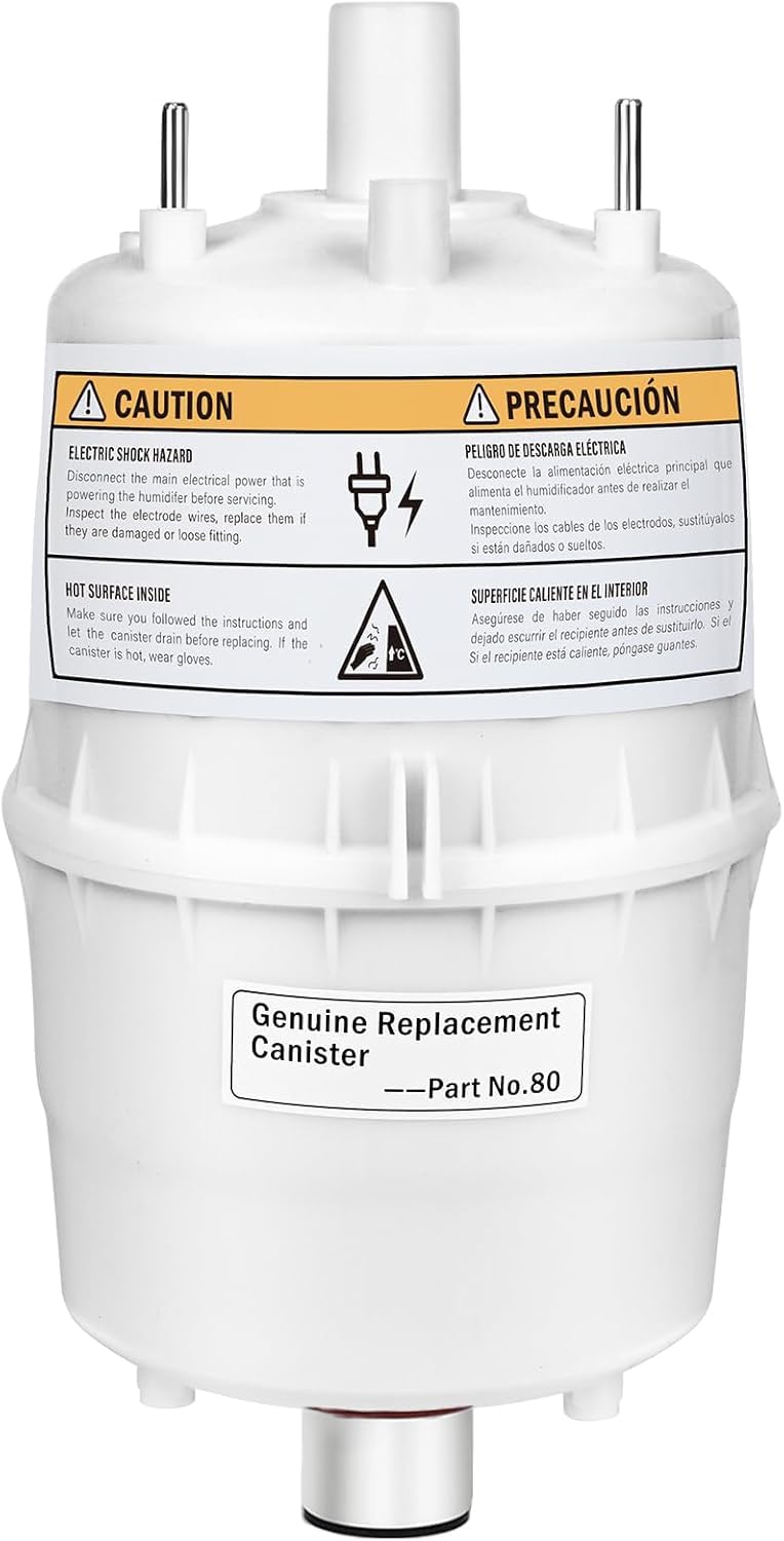 Alinwirsy Upgrade 80 Steam Canister for Aprilaire Steam Humidifier Models 800, 801, 865, 866, 80 Replacement Canister OEM Substitute for Aprilaire Canister, 1 Pack