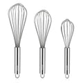 NileHome Stainless Steel Whisk Set 8" 10" 12" Kitchen Whisk Balloon Whisk Kitchen Wisk Wire Whisks for Cooking, Whisking, Blending, Beating, Stirring-3 Pack…