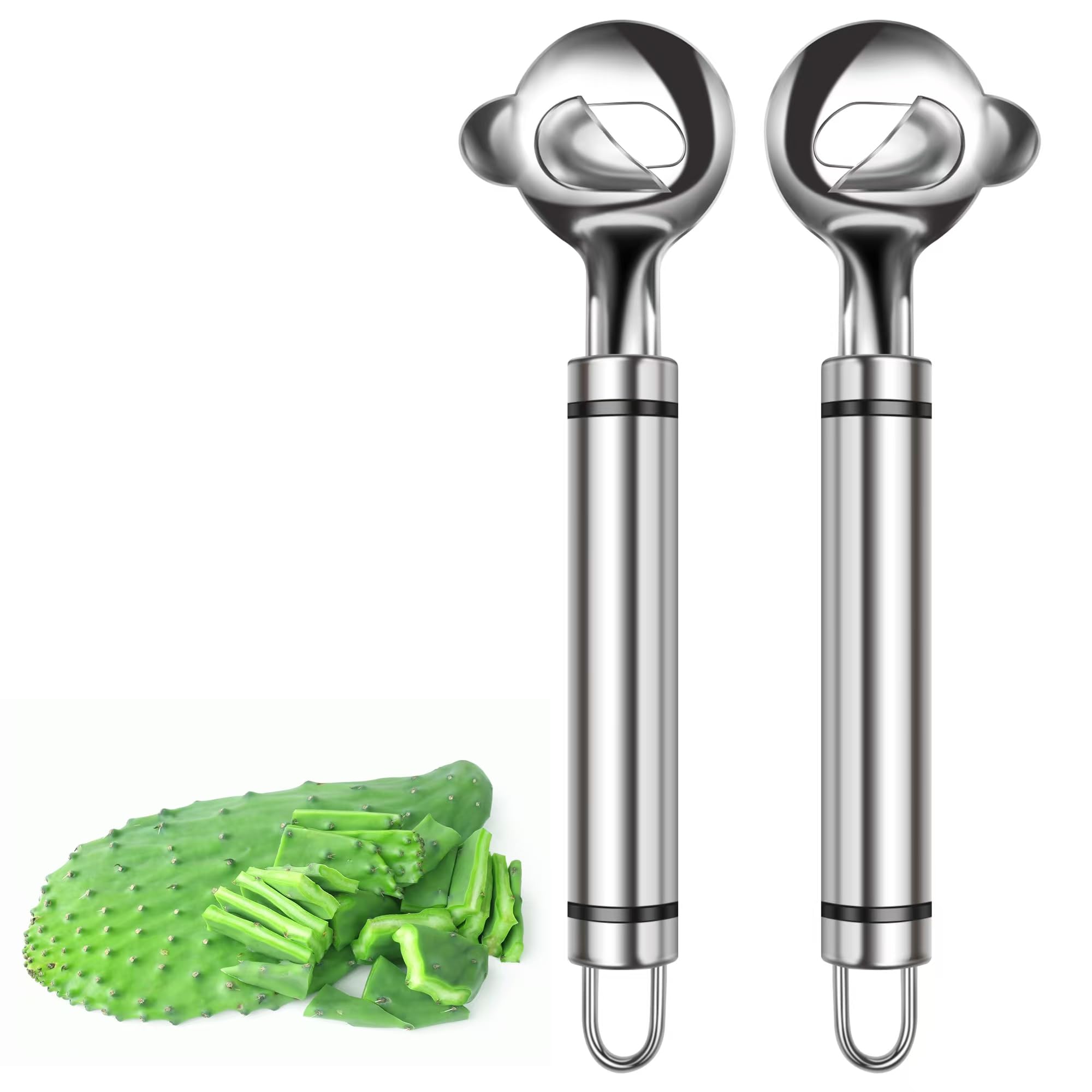 Cactus Peeler Tool, 2 Pack, Stainless Steel