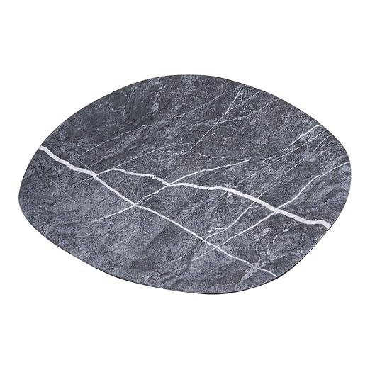 Carlisle FoodService Products Ridge Reusable Plastic Plate Dinner Plate for Home and Restaurant, Melamine, 10.5 Inches