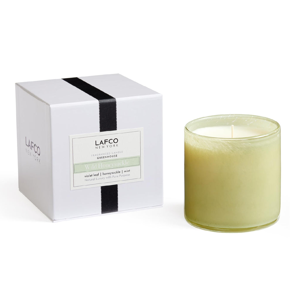 LAFCO New York Signature Candle, Star Magnolia - 15.5 oz - 90-Hour Burn Time - Reusable, Hand Blown Glass Vessel - Made in the USA