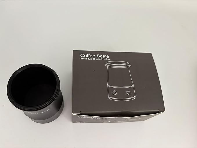 EVERANGE Digital Coffee Scale with Timer - Rechargeable Espresso Scale Precise Pour Over & Drip Coffee Scale, LED Display, Includes Dosing Cup, Black