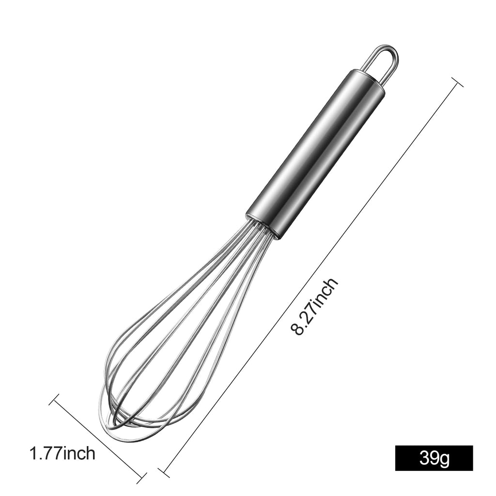 Aniso Stainless Steel Whisk (8.4 inches, Silver)
