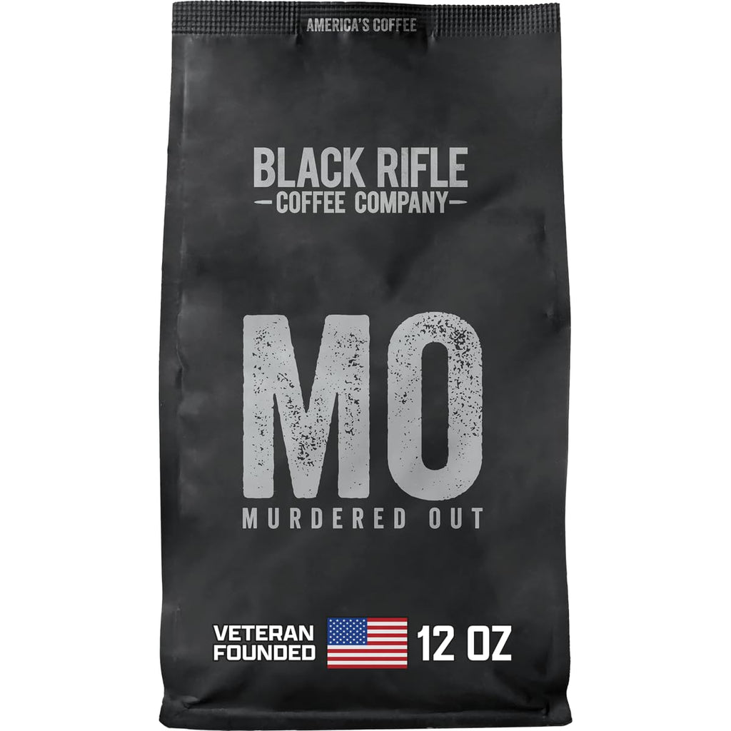 Black Rifle Coffee Company Murdered Out, Extra Dark Roast Ground Coffee, 12 OZ Bag