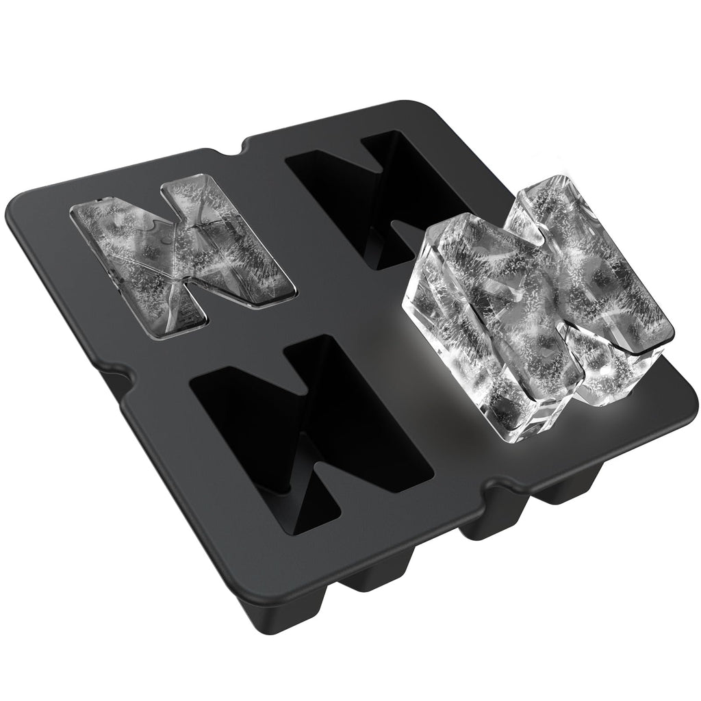 Customized Letter P Ice Cube Mold -Letter Silicone Ice Mold for Custom Ice Cube Mold and Baking Chocolate and Crafting Letter Molds, Ice Cube Molds for Cocktails & Whiskey with Custom Letters