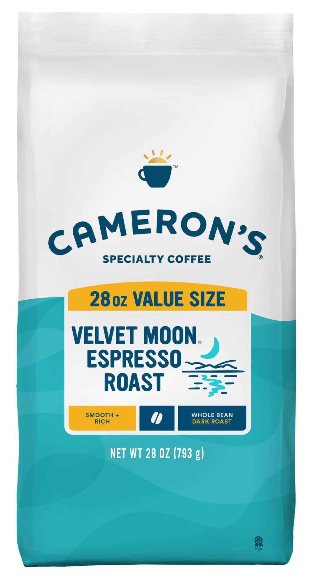 Cameron's Coffee Roasted Whole Bean Coffee, Donut Shop, 28 Ounce