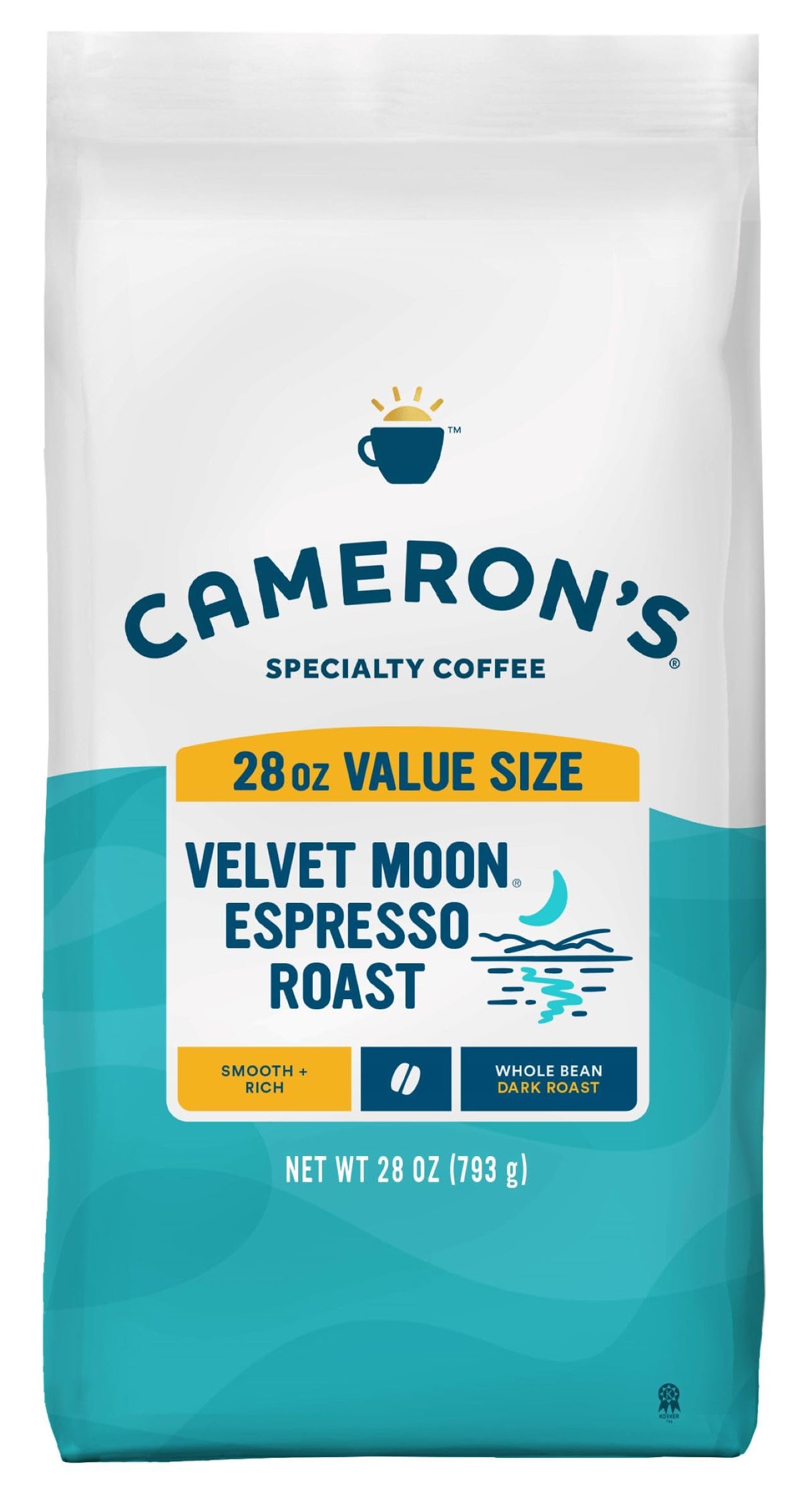 Cameron's Coffee Roasted Whole Bean Coffee, Donut Shop, 28 Ounce