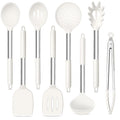 TeamFar Kitchen Utensils, 8PCS Cooking Silicone Utensils Kitchen Tool Kit