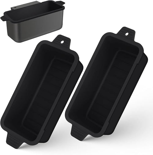 2 PCS Silicone Grease Cup Liners for Blackstone 36 28 22 17 Inch Griddle,Reusable Grease Catcher Cup Liner Grill Grease Tray,Durable Drip Pans Blackstone Griddle Accessories