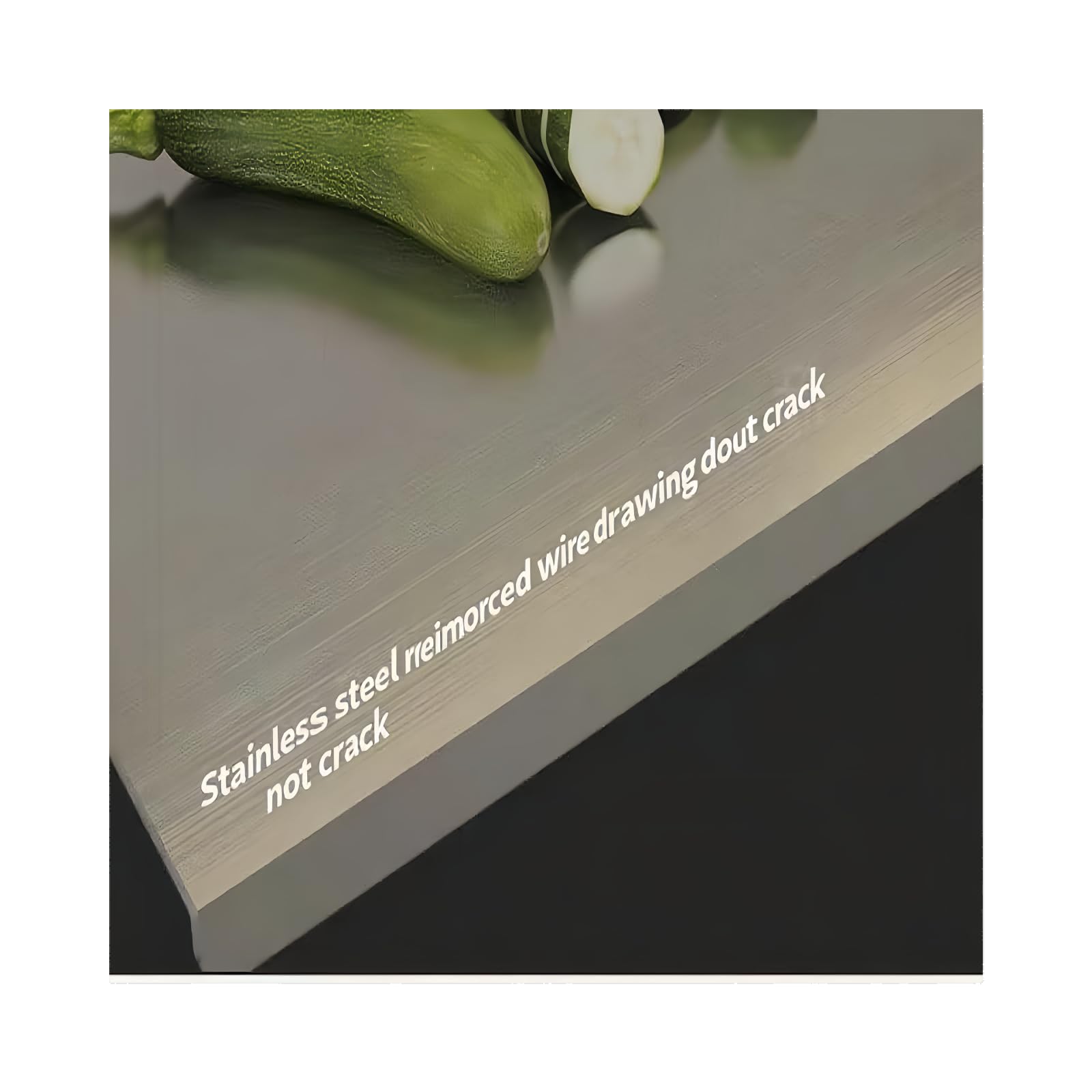 Large Stainless Steel Cutting Board for Cutting Meat, Choppers, Vegetables, Fruits, Bread and Baking Easy to clean, Easy to store, Dishwasher safe (30 * 40)